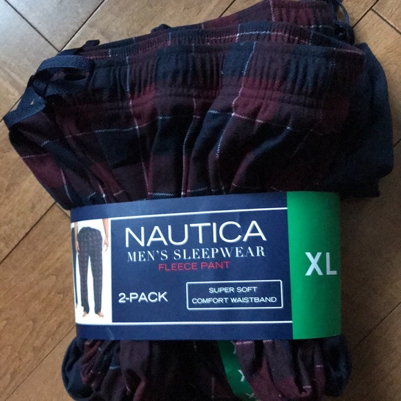 NWT Nautica Mens Pajama 2 Pants Plaid - Picture 8 of 11